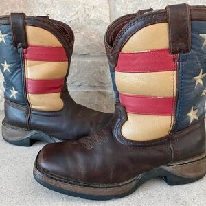 Lil Rebel Durango Sz 2 Kids Youth Western American Flag 4H Rodeo Boot 4th July